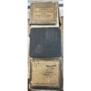 Antique Player Piano Rolls QRS & Rythmodik